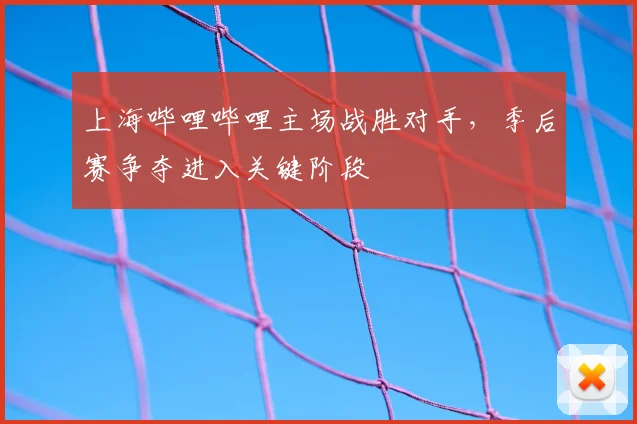 上海哔哩哔哩主场战胜对手,季后赛争夺进入关键阶段